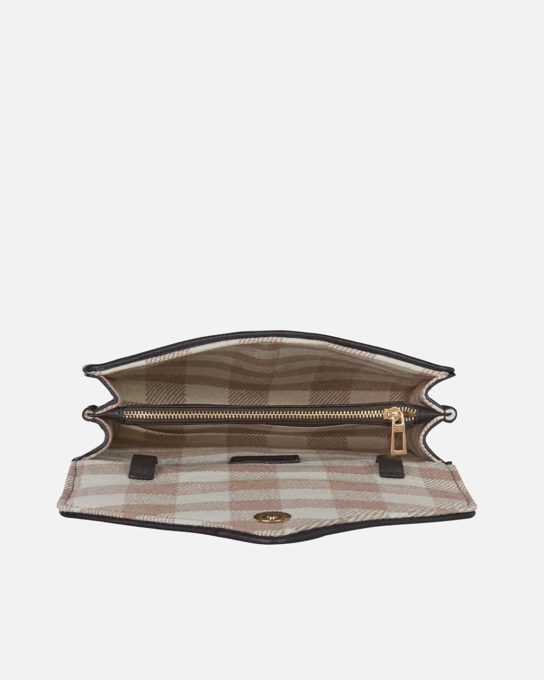 Lonbali Bandolera Vichy Beige^ Bolsos Bandolera