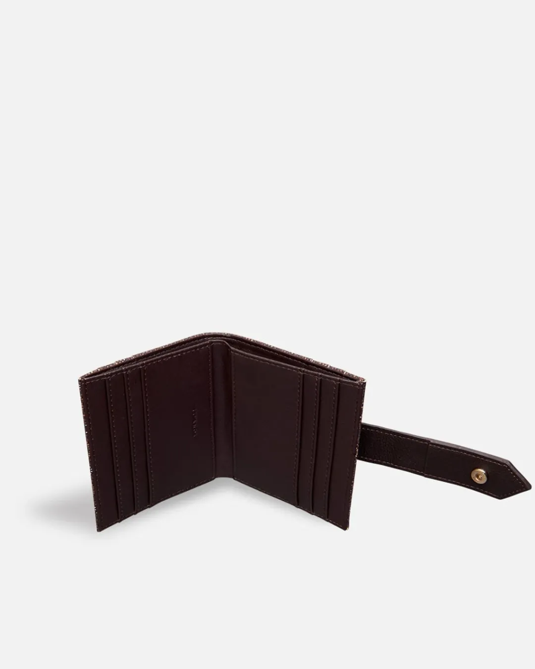 Lonbali Billetera Cuadrada Kubu Marron^ Carteras Y Monederos