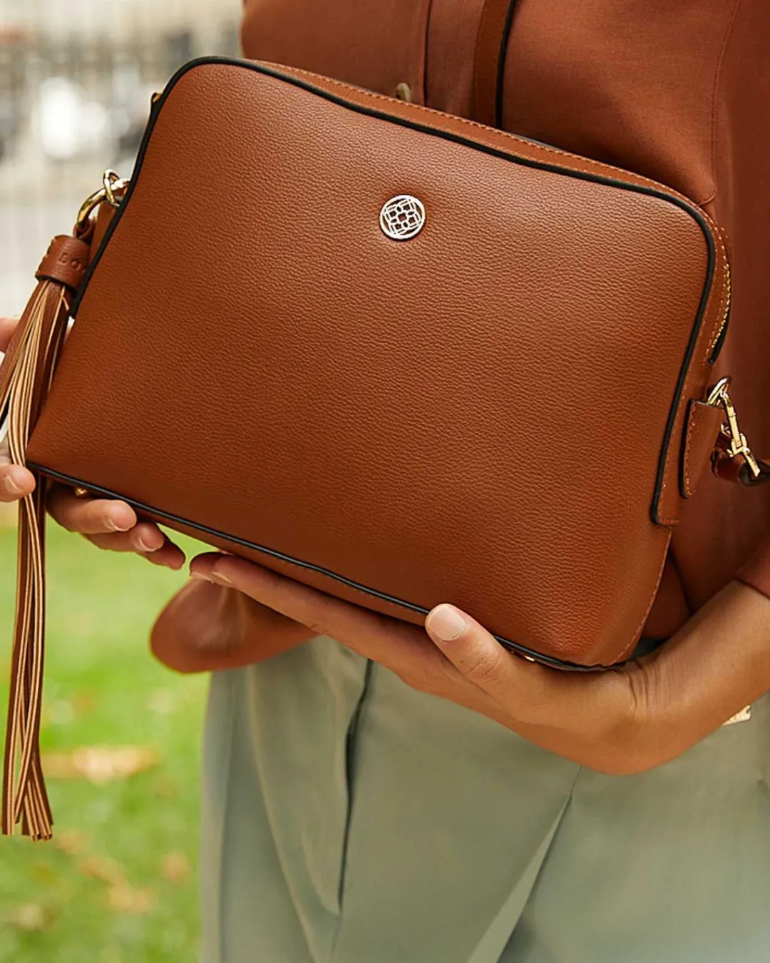 Lonbali Bolso Anvers Conscious Camel^ Bolsos Bandolera