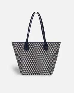 Lonbali Bolso Born Midi B&W Navy^ Bolsos Shopper