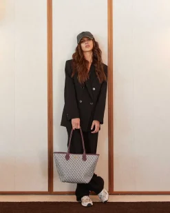 Lonbali Bolso Born Midi B&W Wine^ Bolsos Shopper
