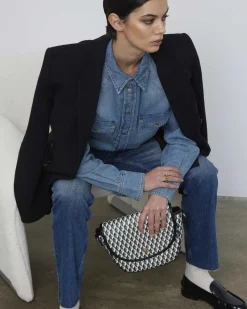 Lonbali Bolso Cadet Born B&W Negro^ Bolsos Bandolera