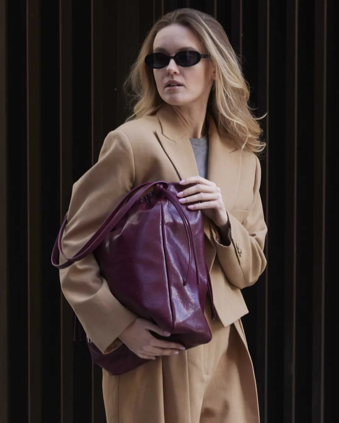 Lonbali Bolso Julias Burdeos^ Bolsos De Hombro