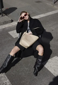 Lonbali Bolso Lemans Negro/Beige^ Bolsos Shopper