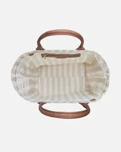 Lonbali Bolso Vichy Beige^ Bolsos Shopper