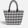 Lonbali Bolso Vichy Negro^ Bolsos Shopper