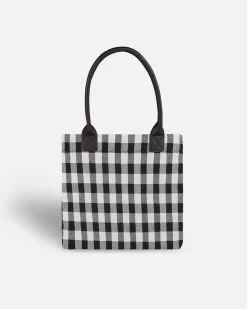 Lonbali Bolso Vichy Negro^ Bolsos Shopper