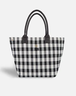 Lonbali Bolso Vichy Negro^ Bolsos Shopper