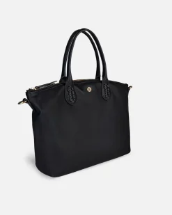 Lonbali Bolso Zip Tote Basic Negro^ Bolsos Bandolera