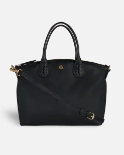 Lonbali Bolso Zip Tote Basic Negro^ Bolsos Bandolera