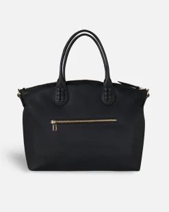 Lonbali Bolso Zip Tote Basic Negro^ Bolsos Bandolera