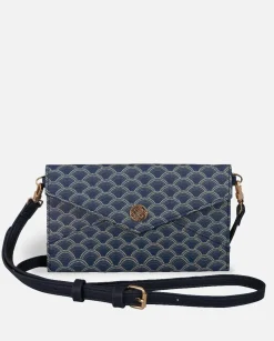Lonbali Cartera Xxl Kubu Azul Marino^ Bolsos Bandolera