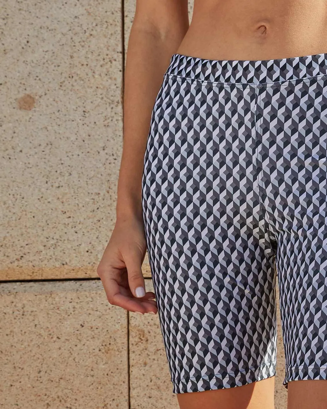 Lonbali Leggings Ciclista Born B&W Negro^Mujer Ropa Deportiva