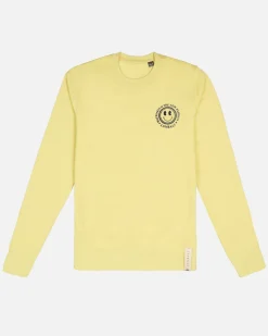 Lonbali Sudadera Happy Amarillo^Mujer Sudaderas