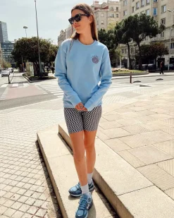 Lonbali Sudadera Logo Celeste^Mujer Sudaderas